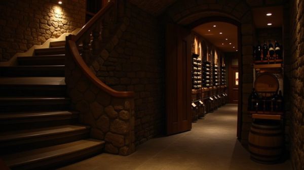 cave a vin sous escalier